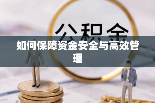 资金如何保障资金安全与高效管理