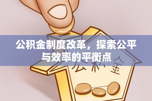 资金公积金制度改革，探索公平与效率的平衡点