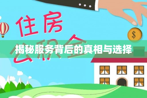资金揭秘服务背后的真相与选择