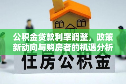 资金公积金贷款利率调整，政策新动向与购房者的机遇分析