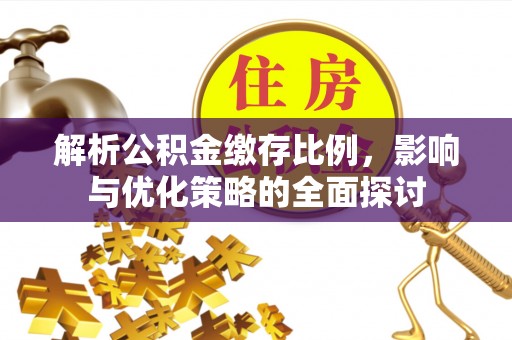 资金解析公积金缴存比例，影响与优化策略的全面探讨