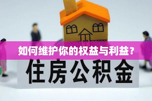 资金如何维护你的权益与利益？