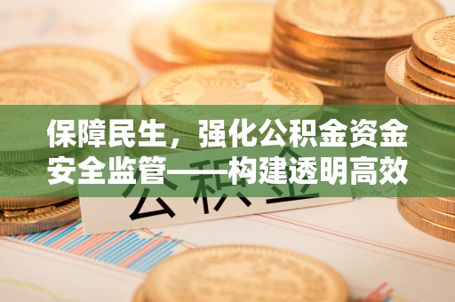 资金保障民生，强化公积金资金安全监管——构建透明高效的管理体系