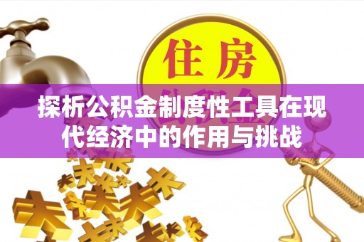 资金探析公积金制度性工具在现代经济中的作用与挑战