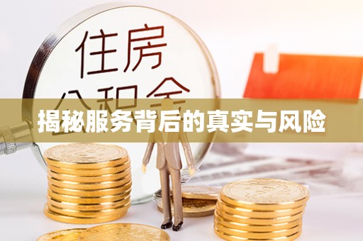 资金揭秘服务背后的真实与风险