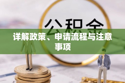 资金详解政策、申请流程与注意事项
